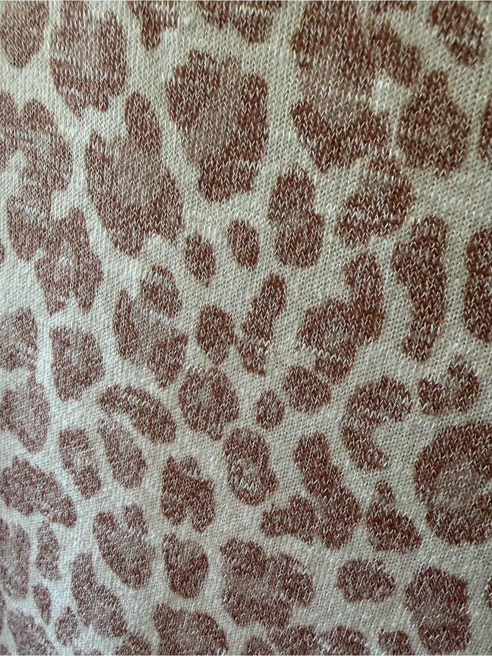 Ricki's Muted Tones Taupe/Blush/Off-White Animal Print Kimono Cardigan - Picture 10 of 16